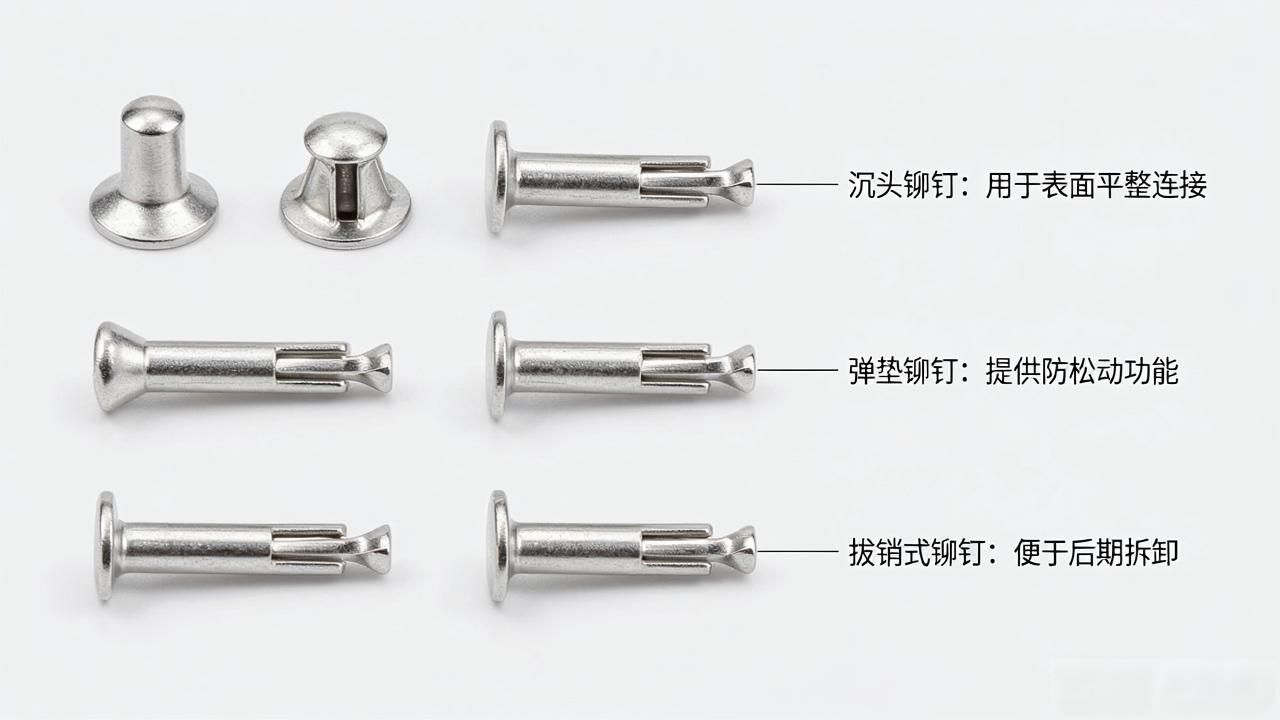 铆钉类型_铆钉拉铆工具图片高清_2026年铆钉材料趋势