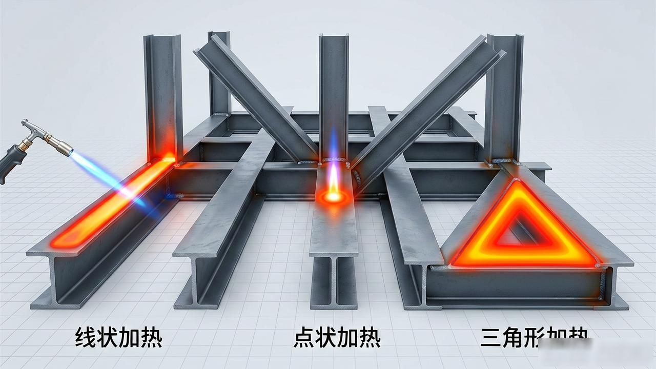 钢结构加工变形的火焰纠正办法有哪些？-铆焊老刘铆工焊工笔记