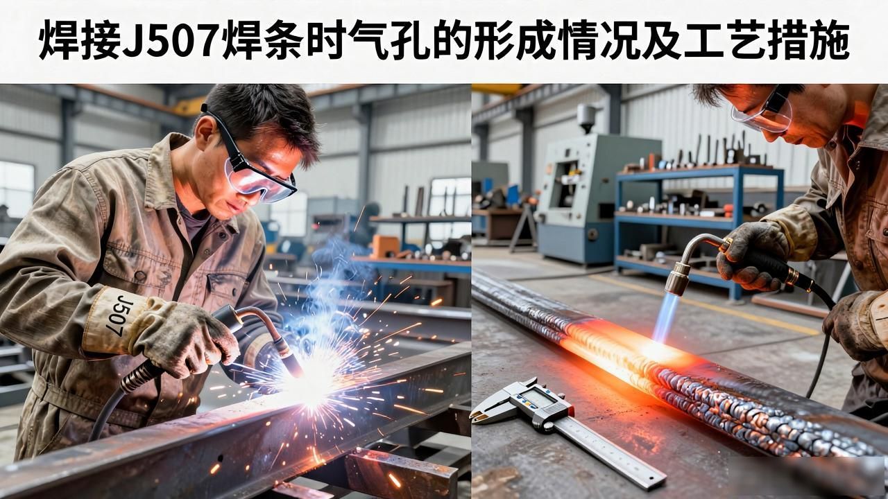 钢结构焊接变形火焰矫正施工方法_J507焊条焊接过程气孔形成_钢结构火焰矫正教学