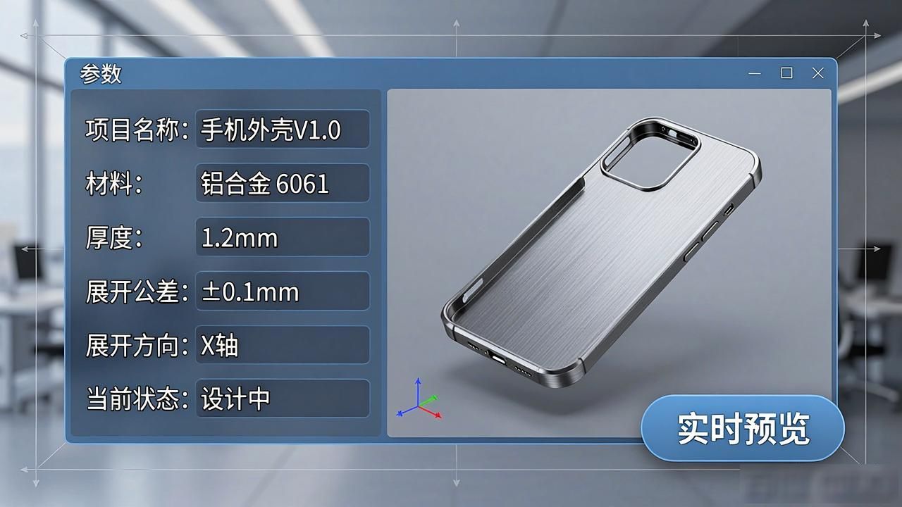钣金设计智能算法_手机钣金展开软件_手机钣金展开app免费