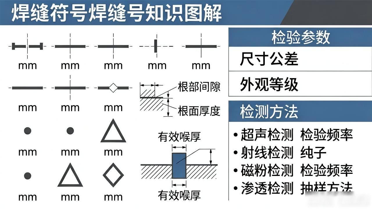 工程图焊缝符号标注_焊缝参考线及箭头定位_焊接符号和数据符号区别