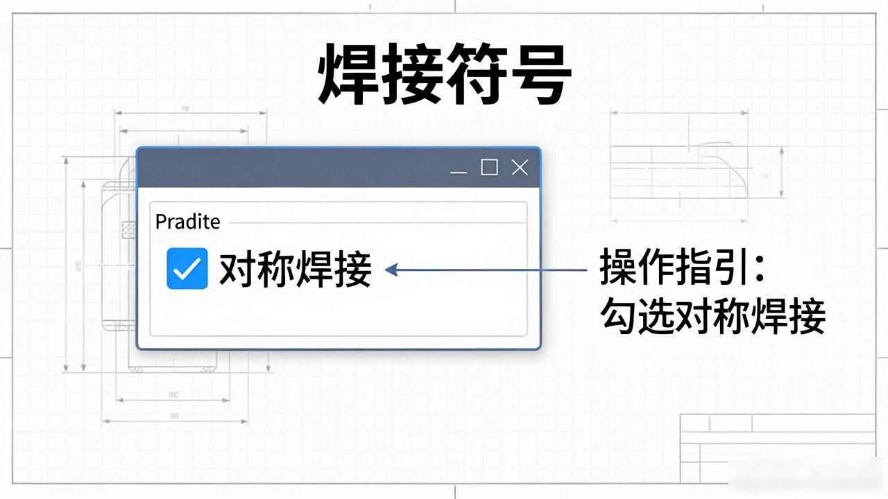 CAD对接焊缝符号怎么打?机械CAD对称焊接符号标注技巧-铆焊老刘铆工焊工笔记