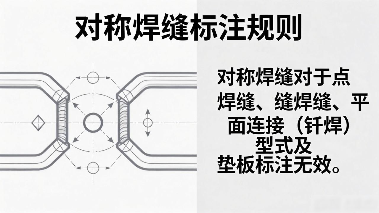 CAD对接焊缝符号标注_浩辰CAD机械软件对称焊接符号技巧_零件图焊接符号怎么画的