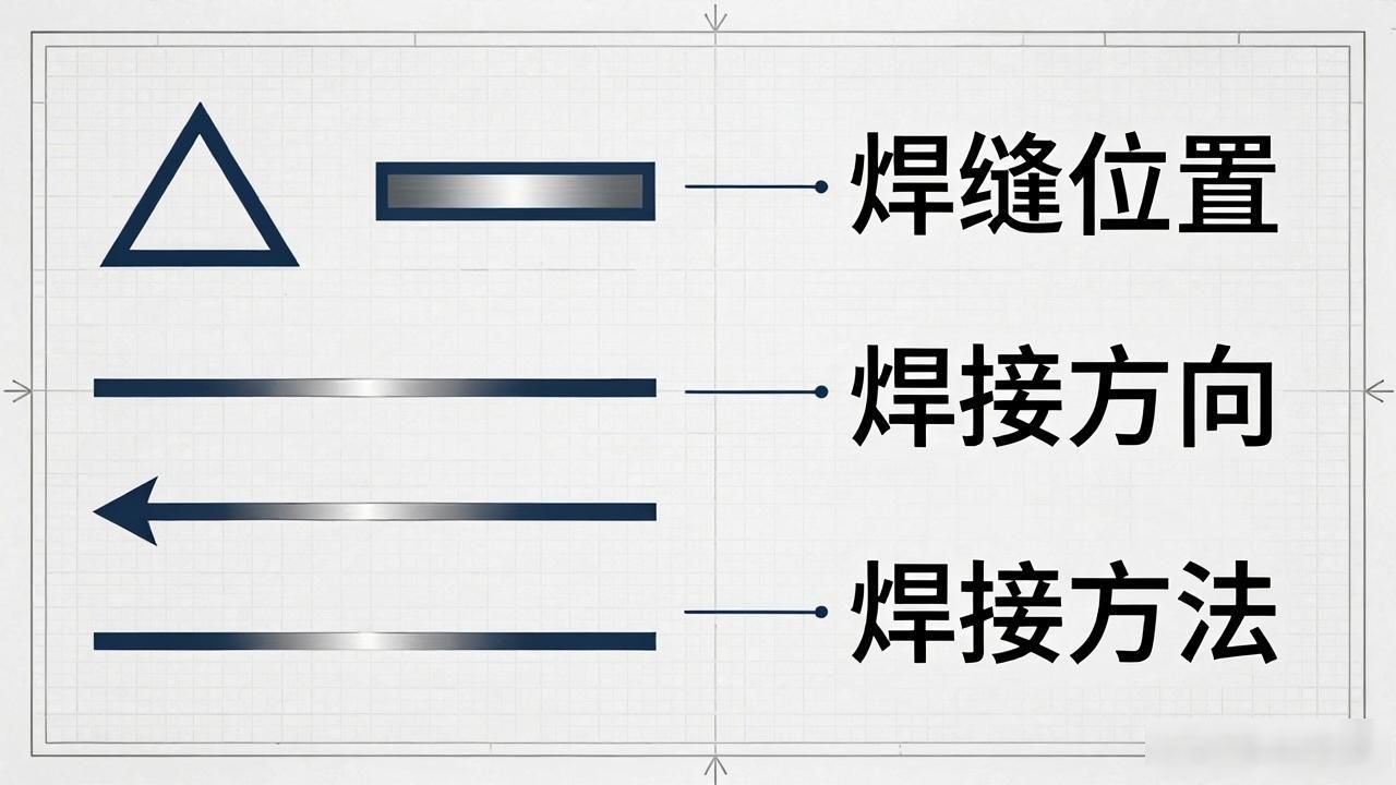 金属焊接电路图符号_焊接图纸符号标注_焊接符号标注实例及方法