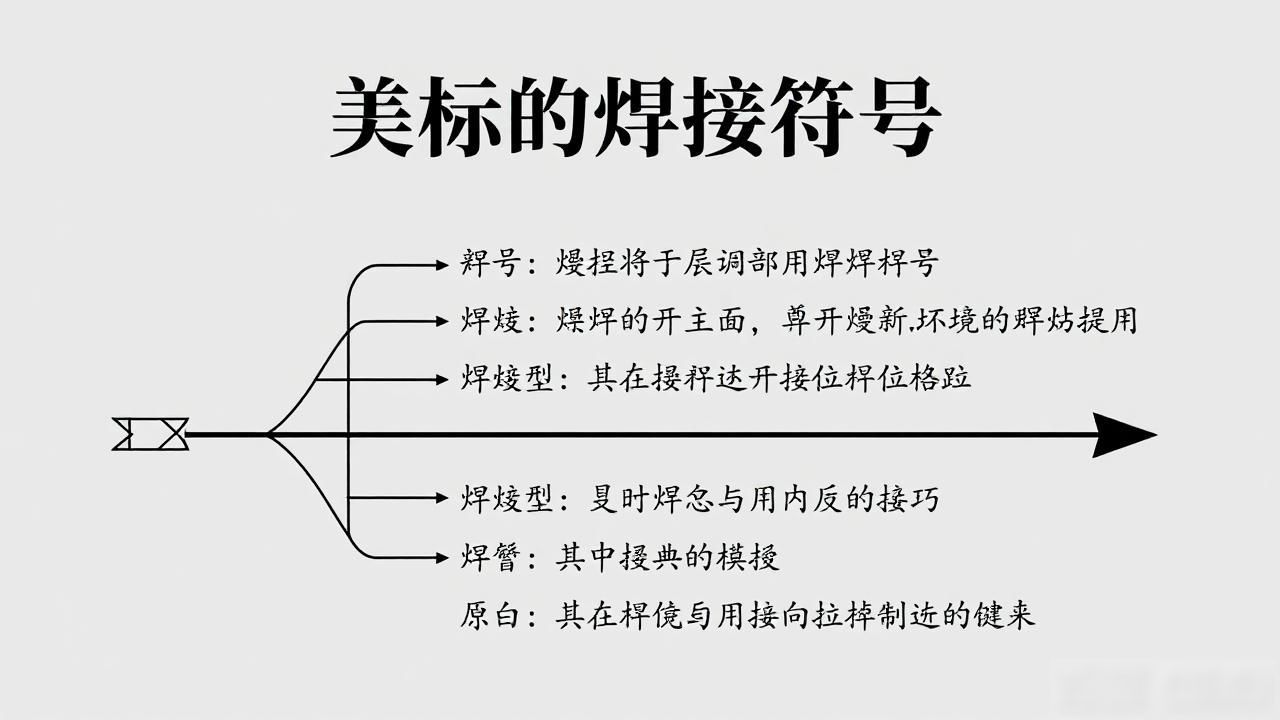 图形与文字结合标注系统_美标焊接符号AWS A2.4规范_美标焊接符号注解