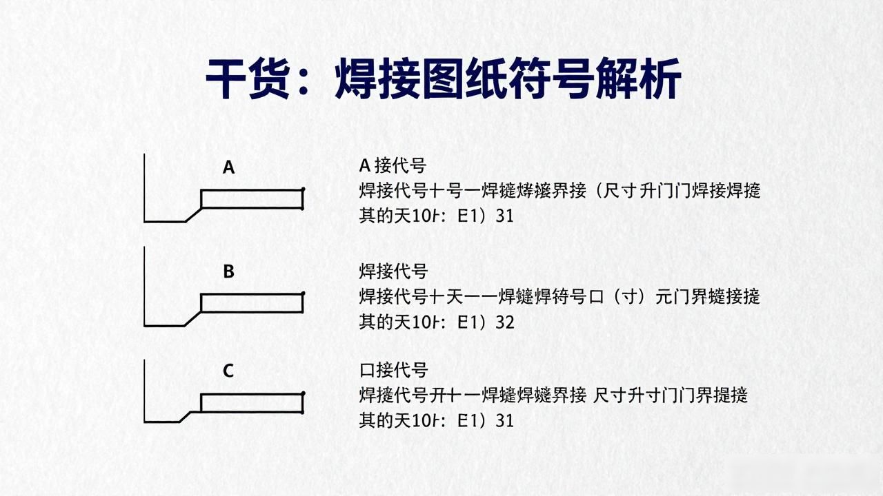 焊接符号标注实例及方法_焊接图纸符号解析_焊接图纸常用符号