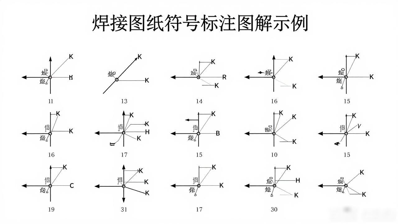 钢结构焊接符号含义大全_焊接符号标注图解示例_基本焊接符号