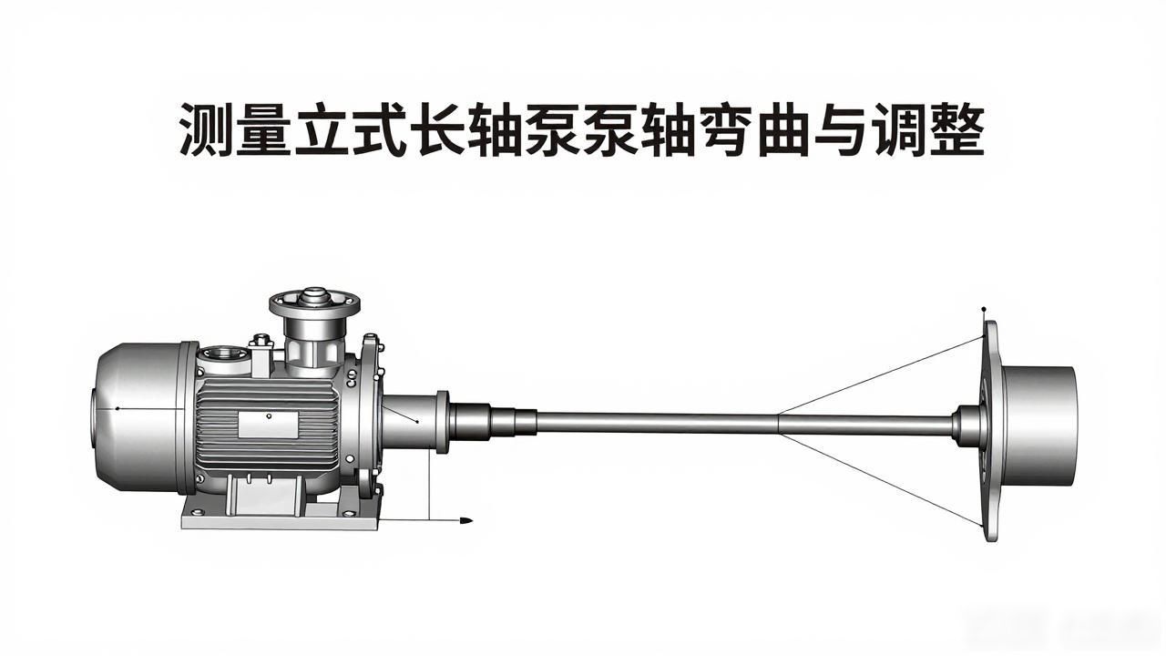 测量立式长轴泵泵轴弯曲与调整-铆焊老刘铆工焊工笔记