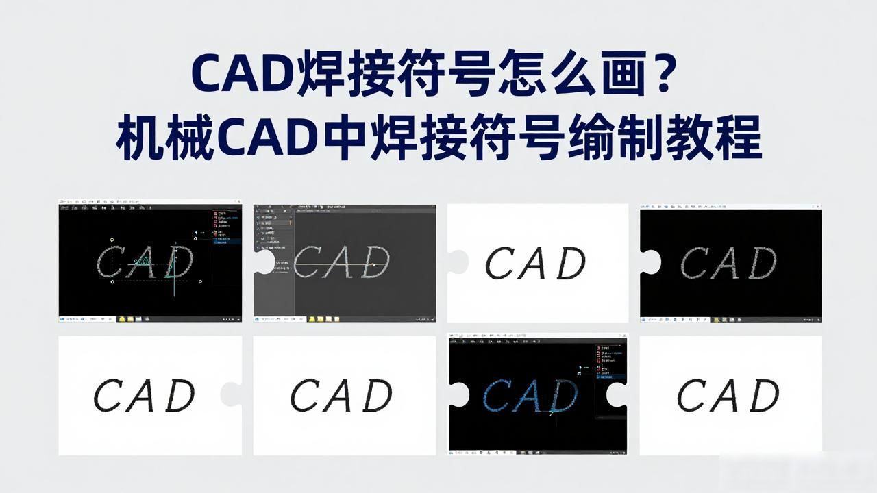 cad图焊接符号_CAD机械制图软件 焊接符号 绘制步骤