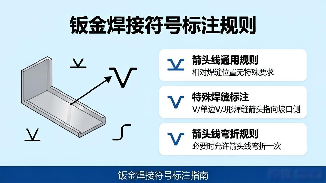 焊接符号 基准_钣金件焊接符号 指引线 位置标注