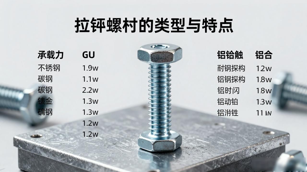 拉铆螺栓的类型与特点-铆焊老刘铆工焊工笔记