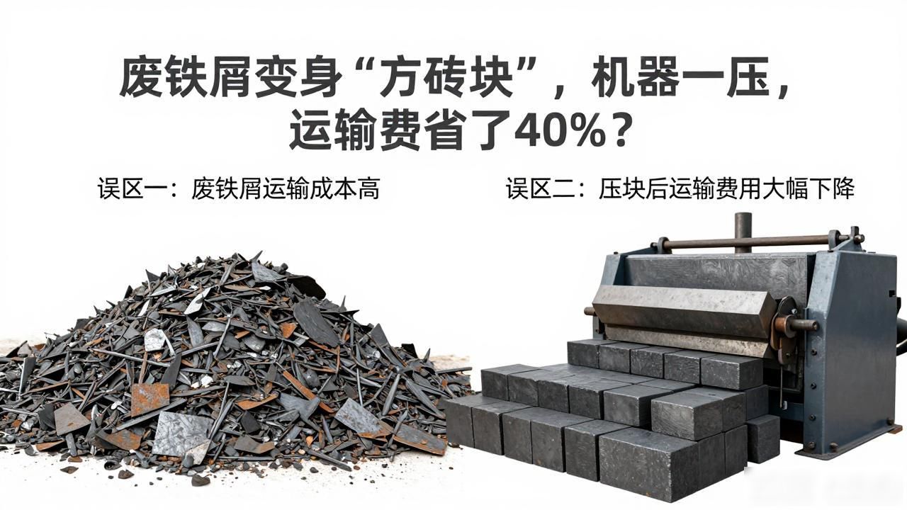 废铁屑变身“方砖块”，机器一压，运输费省了40%？-铆焊老刘铆工焊工笔记