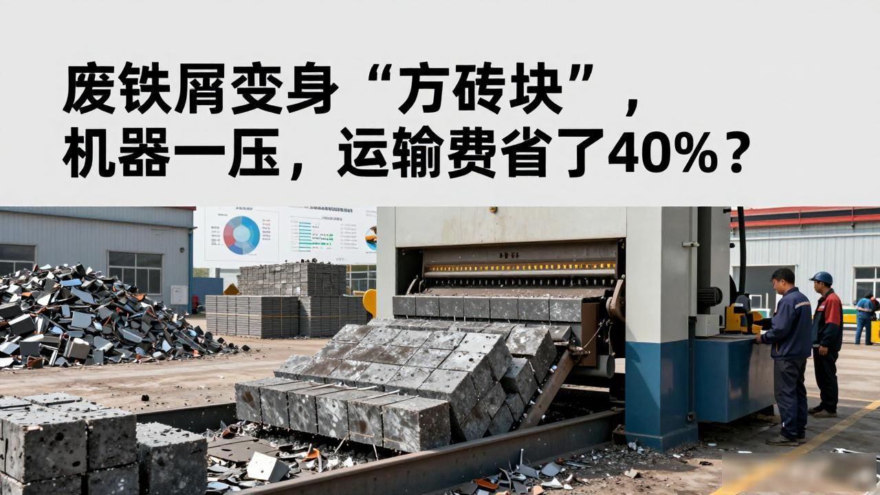 金属压饼机与打包机区别_机加工车间废屑处理_机加工铁屑处理回收