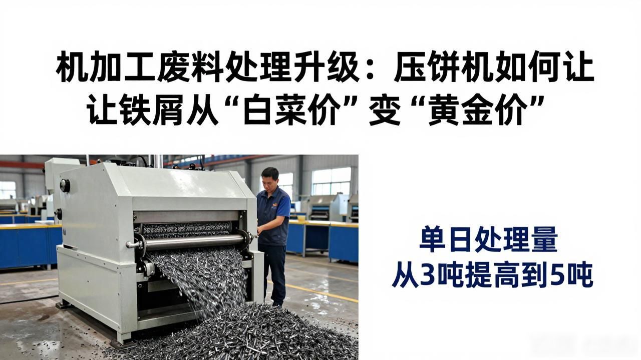 机加工铁屑处理回收_机加工废铁屑处理_压饼机打包机对比