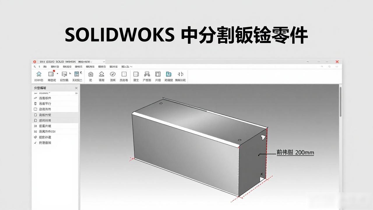 SOLIDWORKS 中分割钣金零件-铆焊老刘铆工焊工笔记