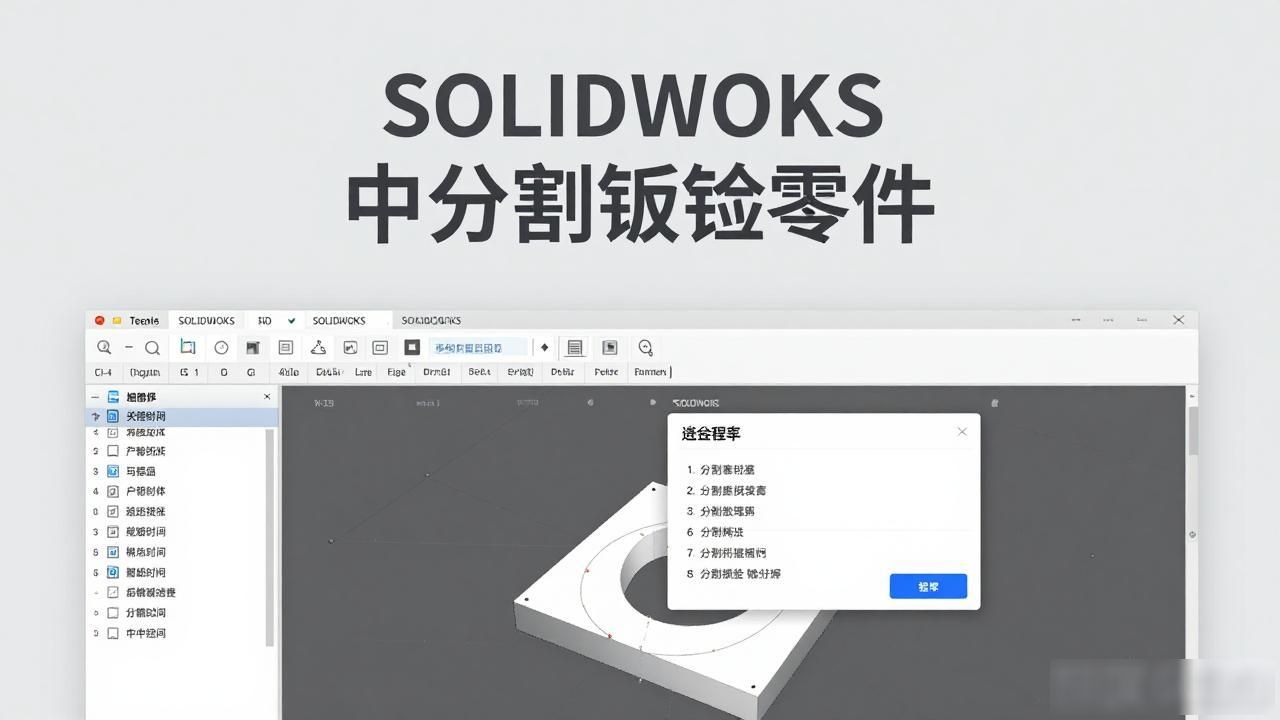 solidworks钣金折弯与展开_钣金零件分割操作步骤_SOLIDWORKS分割钣金零件教程