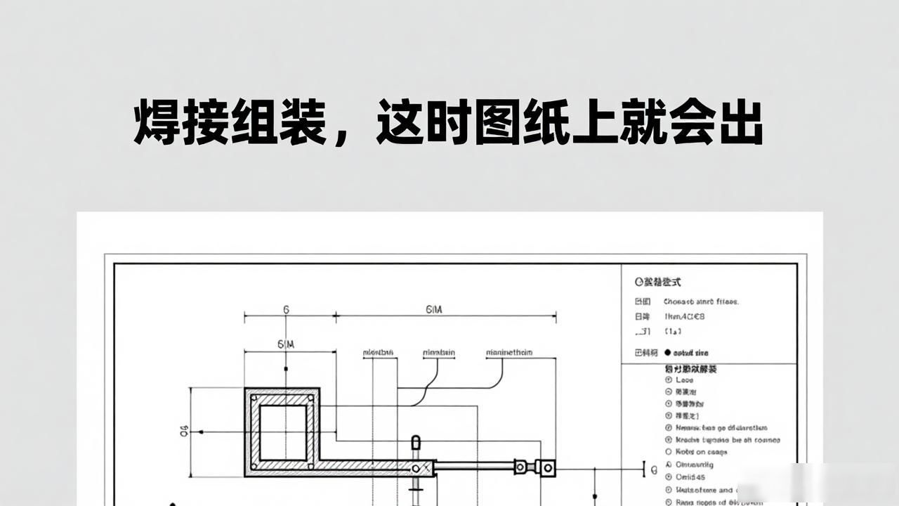 焊接组装，这时图纸上就会出-铆焊老刘铆工焊工笔记