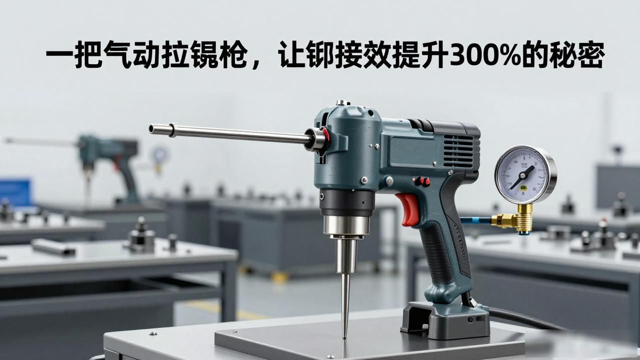 气动拉铆枪效率提升300%_无拉铆工具_自动吸钉气动拉铆枪