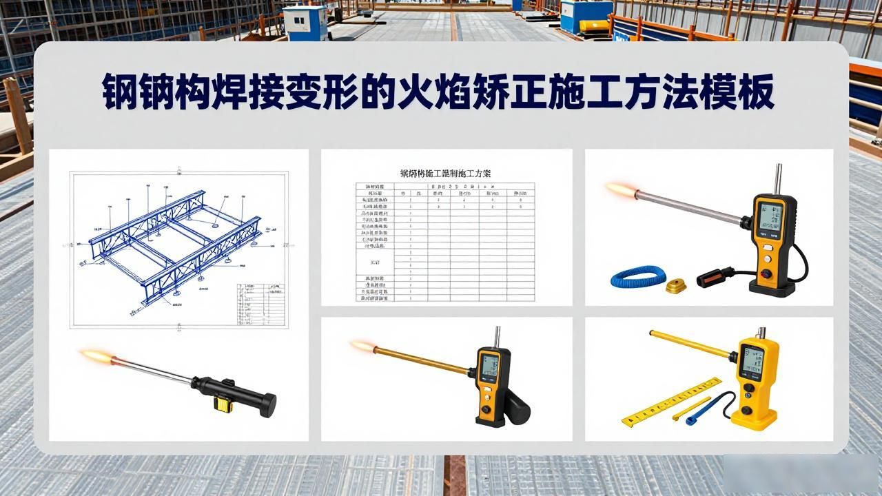 钢结构焊接变形的火焰矫正施工方法模版-铆焊老刘铆工焊工笔记