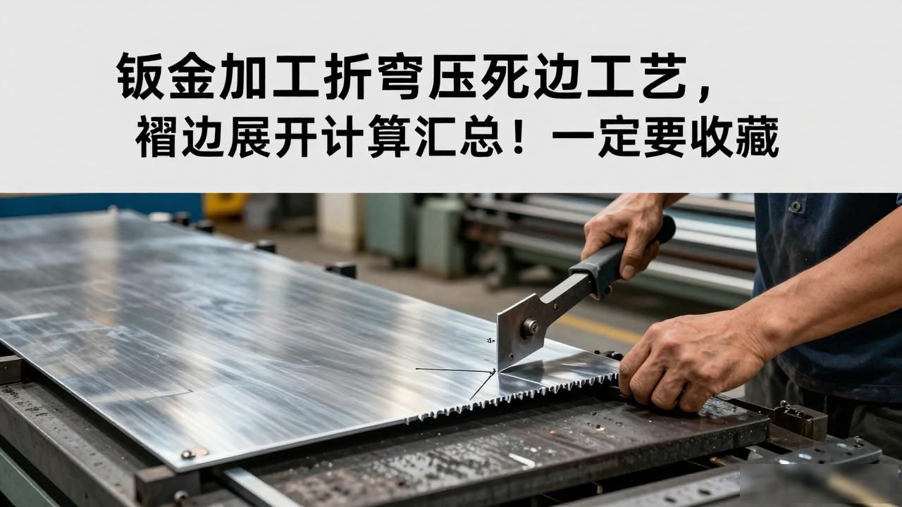 钣金圆弧展开折弯图纸_钣金加工折弯压死边工艺_褶边展开计算汇总