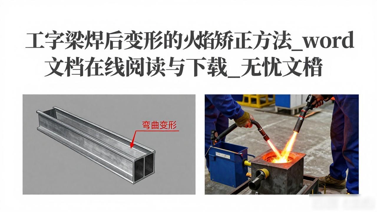 工字梁焊后变形的火焰矫正方法_word文档在线阅读与下载_无忧文档-铆焊老刘铆工焊工笔记