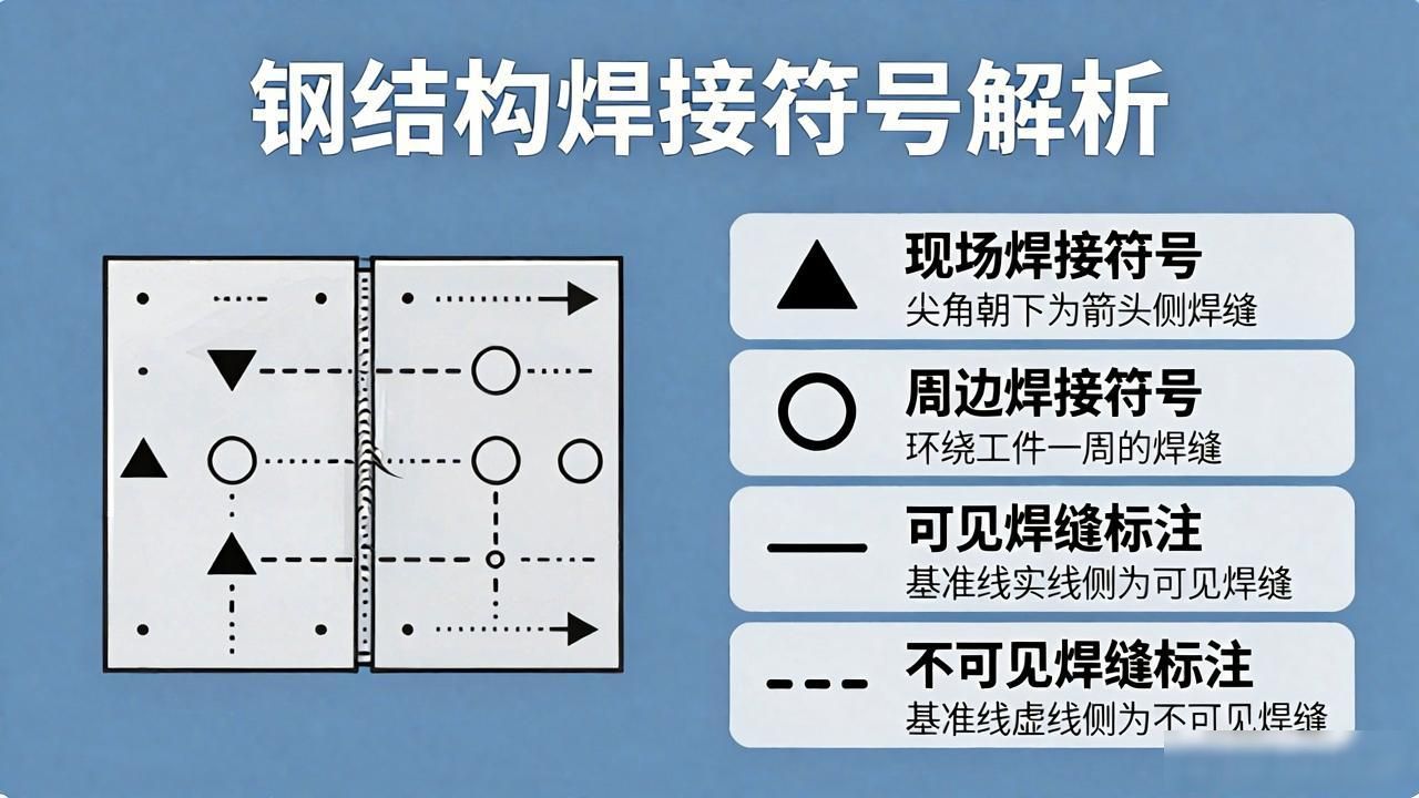 焊接符号标注方法_焊接符号 双面_焊接图纸符号解析