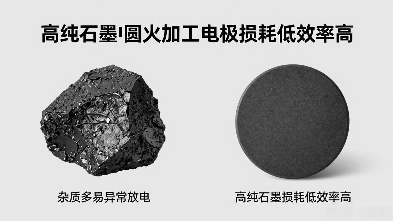 电火花加工_电火花加工高纯石墨电极_圆电极加工效率提升技巧