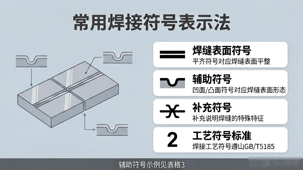 常用焊接符号表示法-铆焊老刘铆工焊工笔记