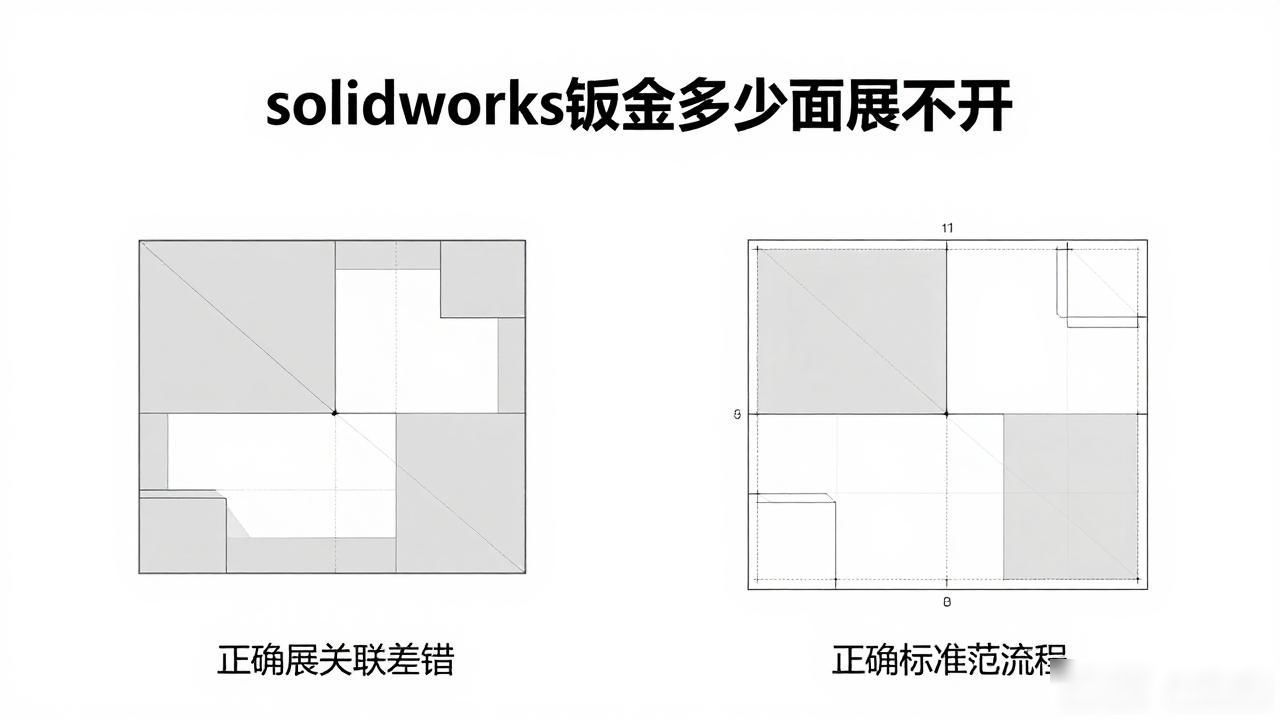 catia钣金展开不对_SolidWorks钣金展平配置错误处理_SolidWorks钣金展开失败原因解决方法