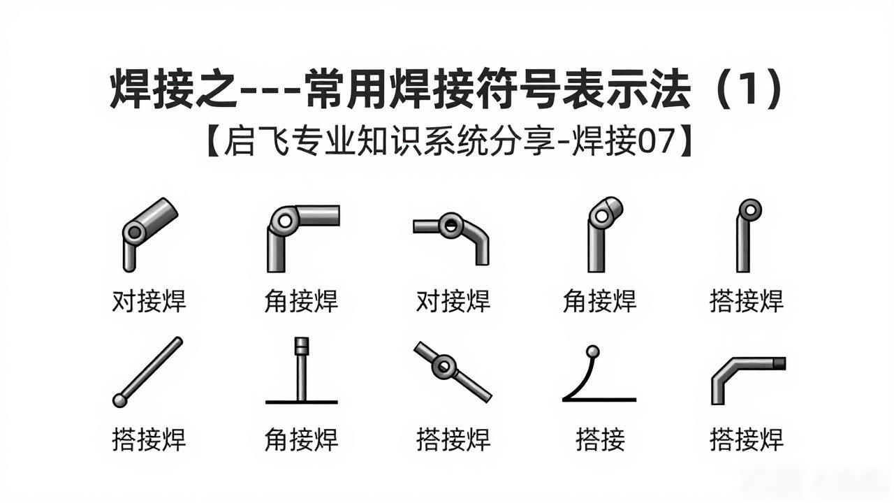 焊接之----常用焊接符号表示法（1） 【启飞专业知识系统分享-焊接07】-铆焊老刘铆工焊工笔记