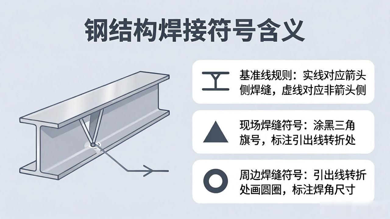 电焊焊接符号_钢结构焊接符号含义_焊接符号标注示例