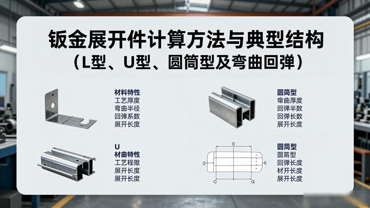 钣金展开件计算方法与典型结构（L型、U型、圆筒型及弯曲回弹）-铆焊老刘铆工焊工笔记