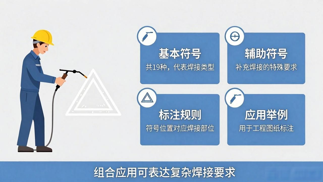 焊接符号和焊接代码_焊缝符号使用原则_焊缝符号表示法