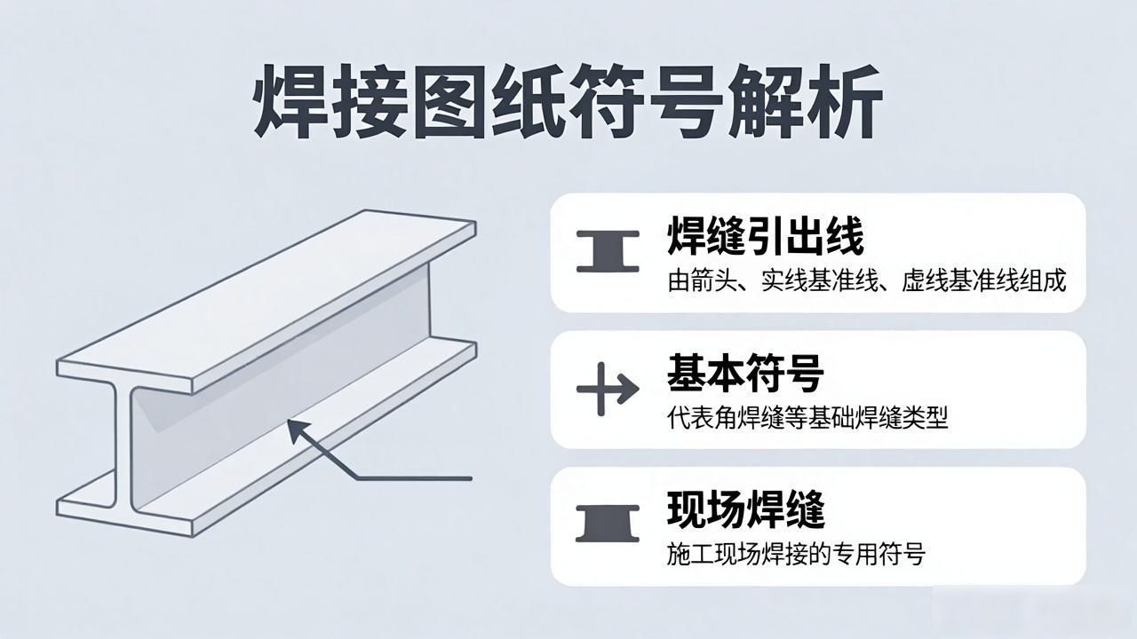 焊接符号标注方法_焊接符号示意_钢结构焊缝符号含义