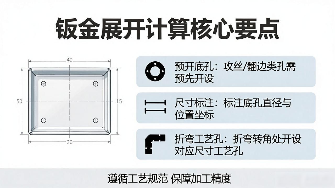 钣金展开计算原理_钣金展开计算方法_钣金叠边展开计算
