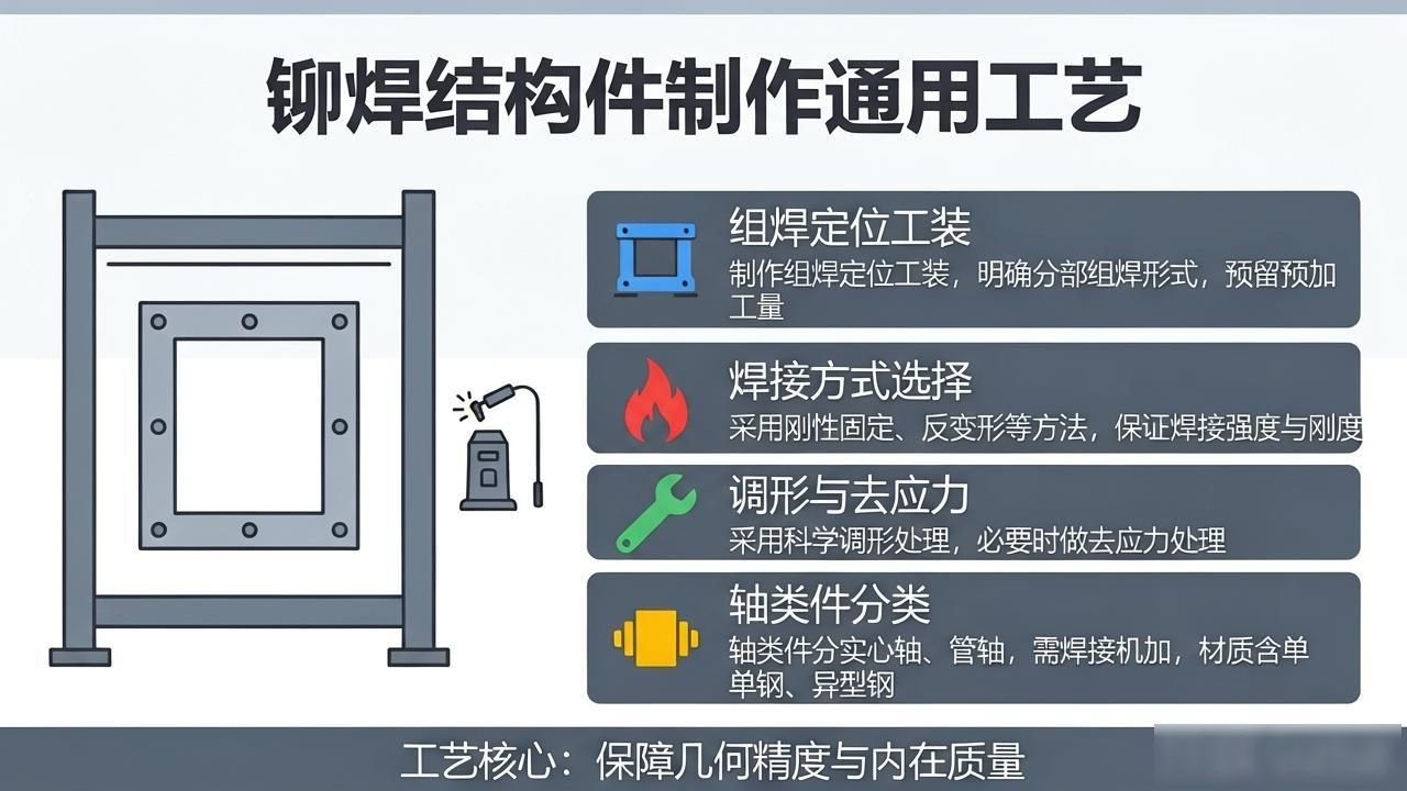 铆焊结构件制作工艺流程_薄板钣金结构件成形焊接规范_铆焊小件加工