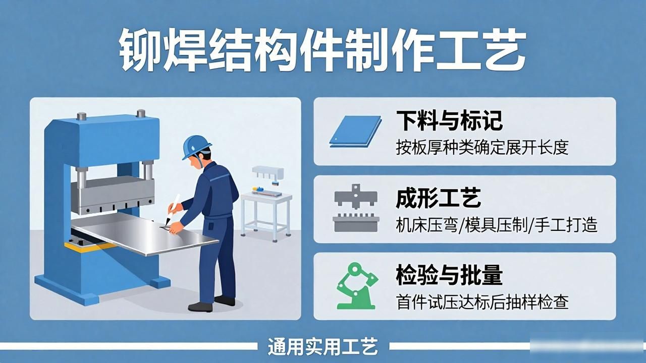铆焊结构件制作通用实用工艺-铆焊老刘铆工焊工笔记