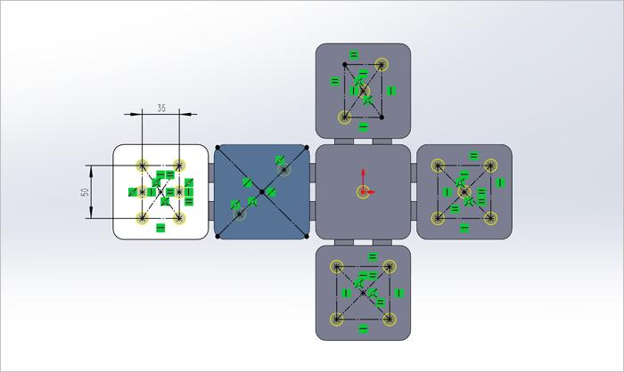 SolidWorks钣金圆周阵列操作_SolidWorks钣金拉伸切除特征_solidworks弯曲钣金展开