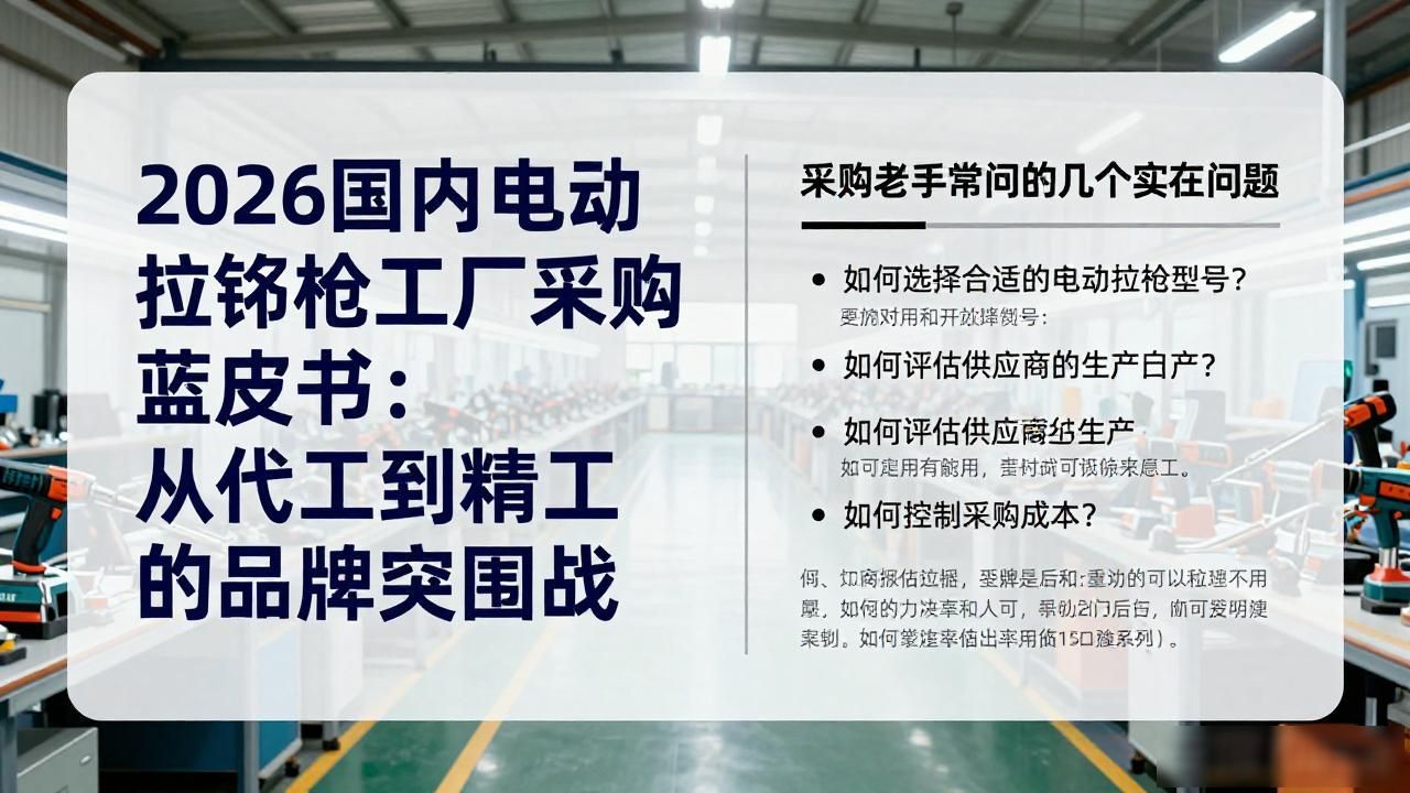 国内电动拉铆枪供应商推荐_2026电动拉铆枪工厂采购指南_东莞气动拉铆工具