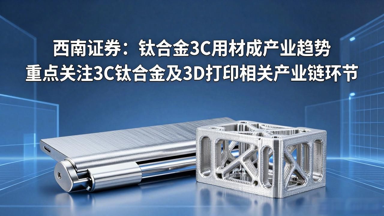 西南证券：钛合金3C用材成产业趋势 重点关注3C钛合金及3D打印相关产业链环节-铆焊老刘铆工焊工笔记