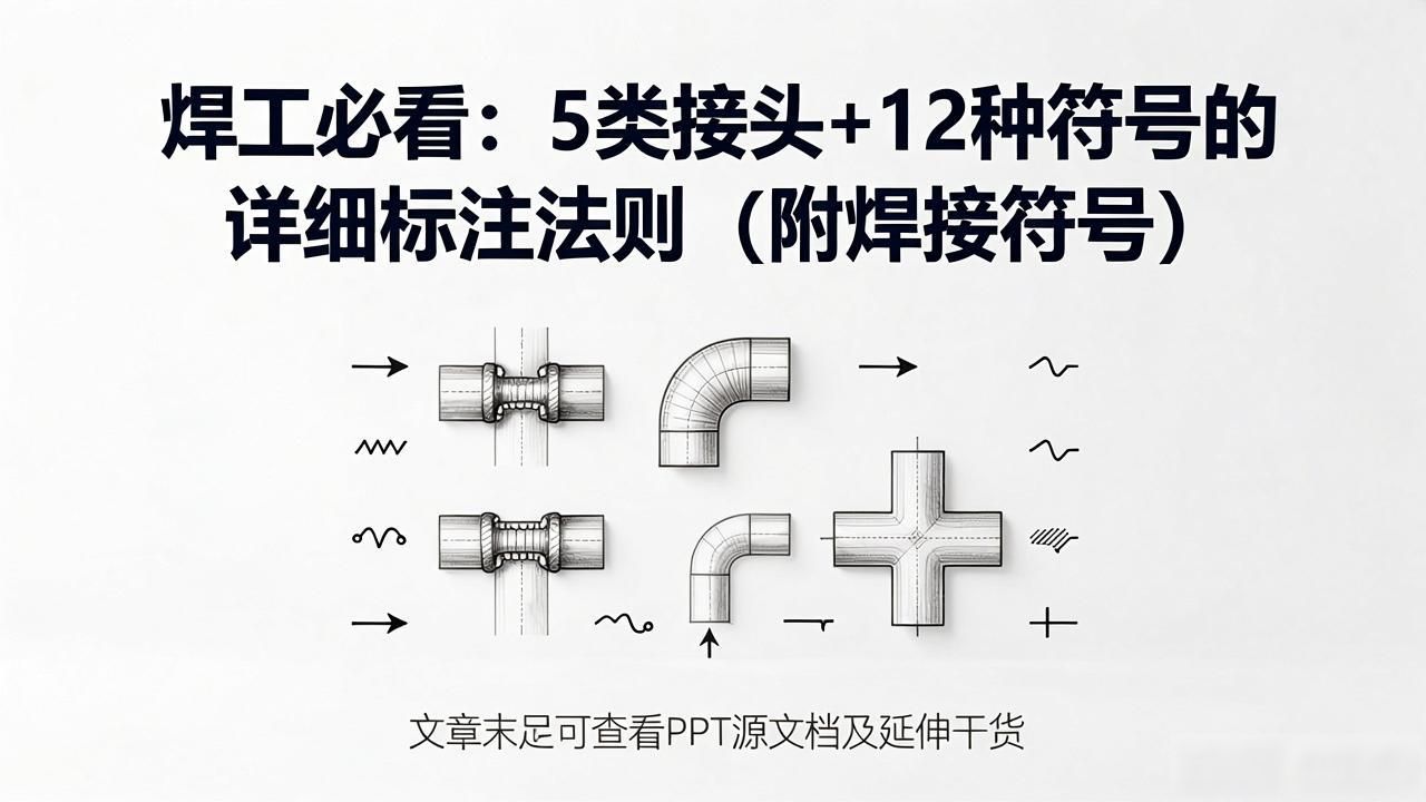 焊工必看：5类接头+12种符号的详细标注法则（附焊接符号）-铆焊老刘铆工焊工笔记