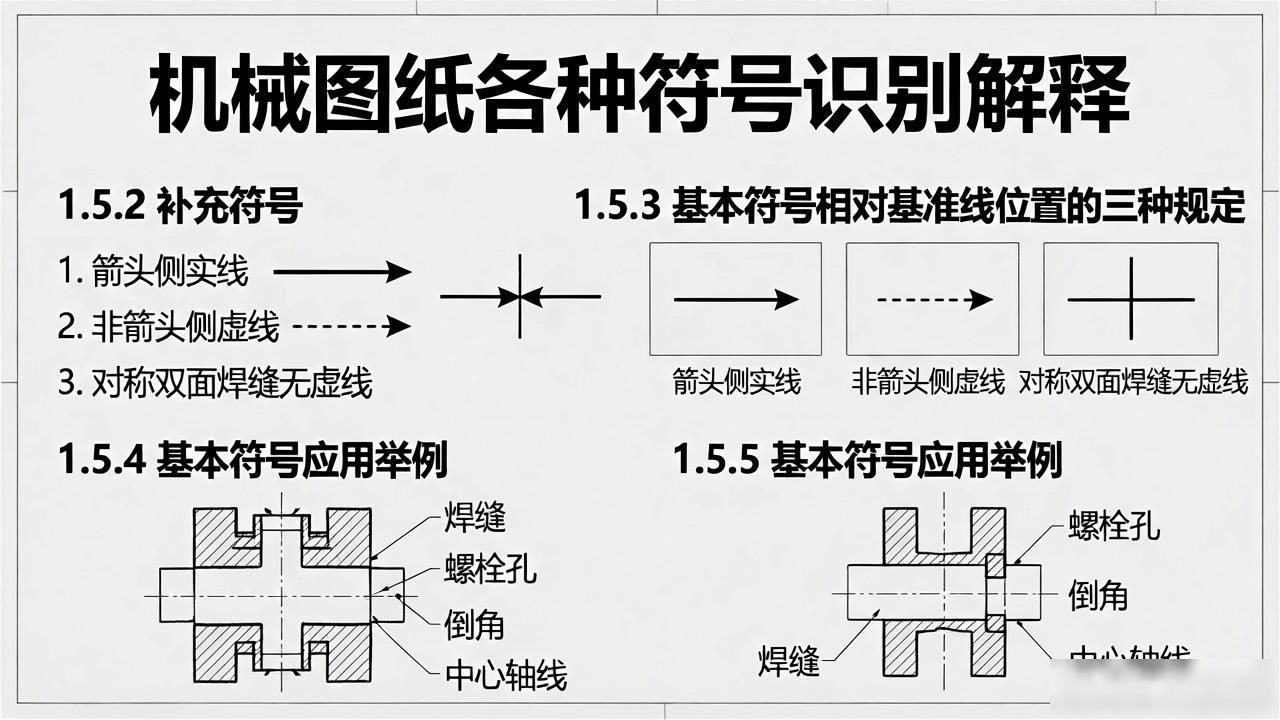 机械图纸各种符号识别解释.ppt-铆焊老刘铆工焊工笔记