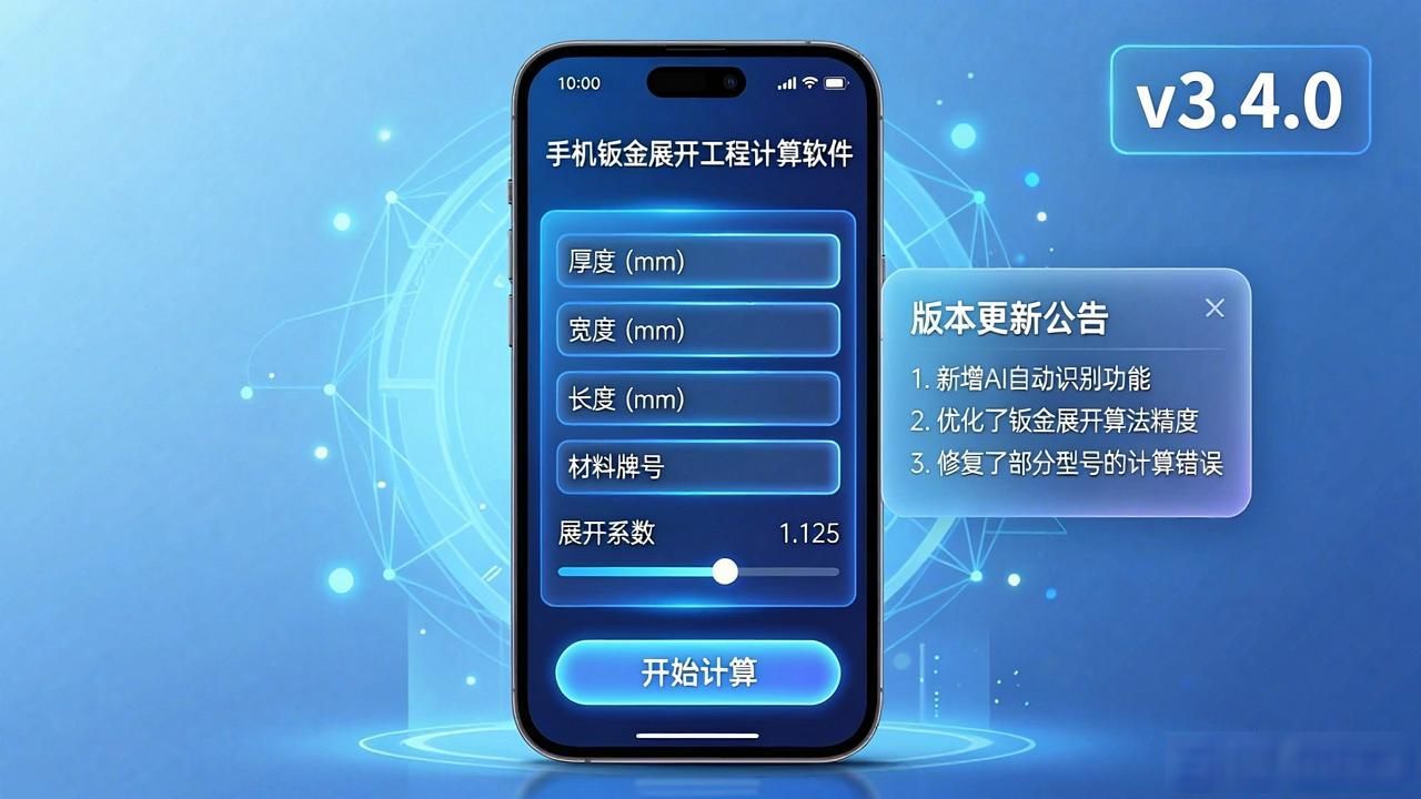 钣金展开 手机_钣金放样展开计算软件_手机钣金展开app