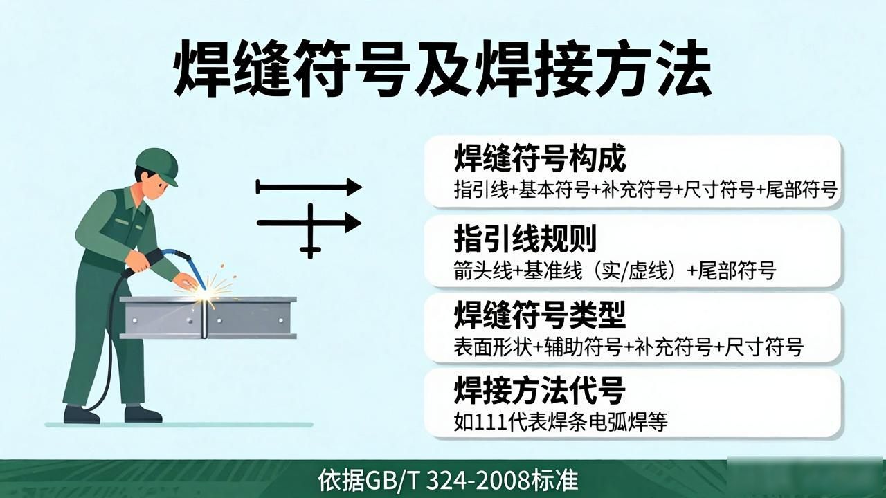 焊缝符号组成_焊缝符号识读_安装焊接符号