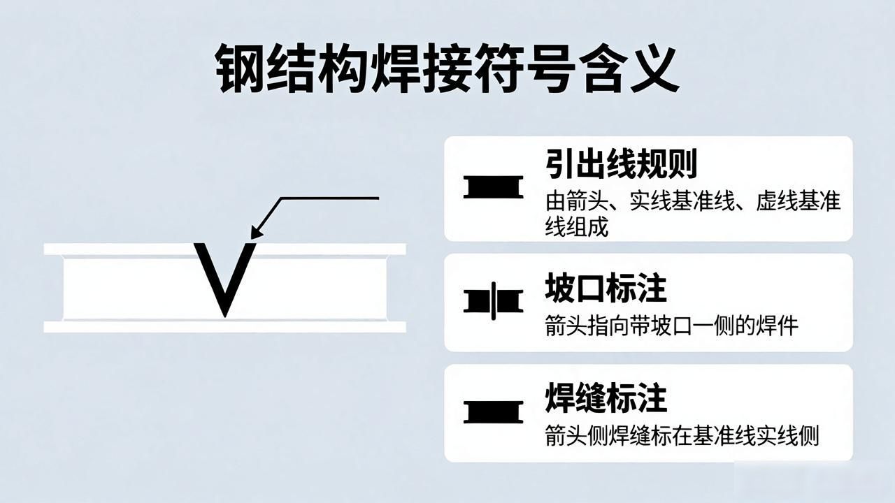 钢结构焊接符号含义大全_焊接线束图纸符号大全_焊接符号标注图解示例