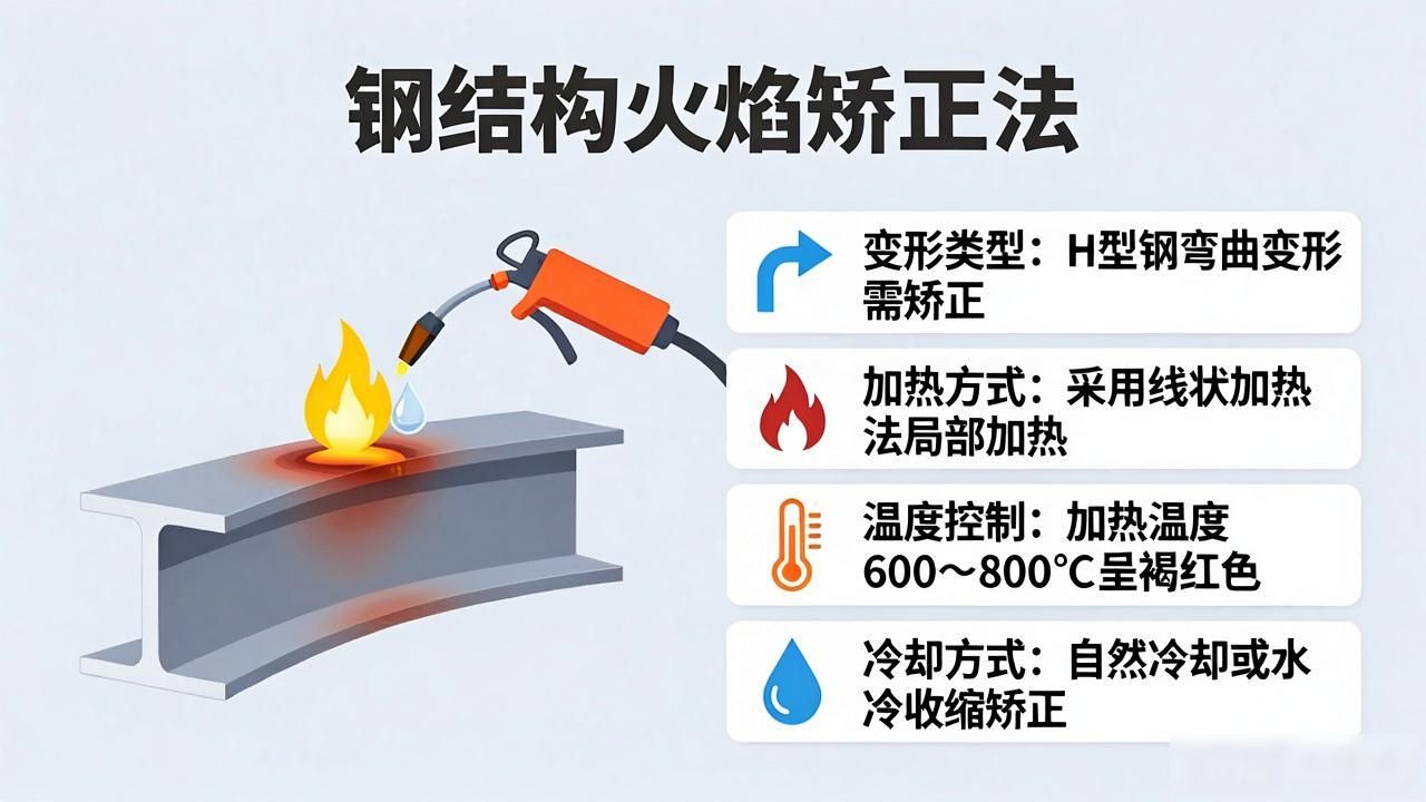 钢结构构件变形矫正火焰矫正法-铆焊老刘铆工焊工笔记