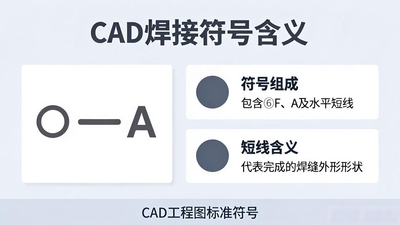 焊接符号 加工符号_焊缝标记规范_CAD焊接符号详解