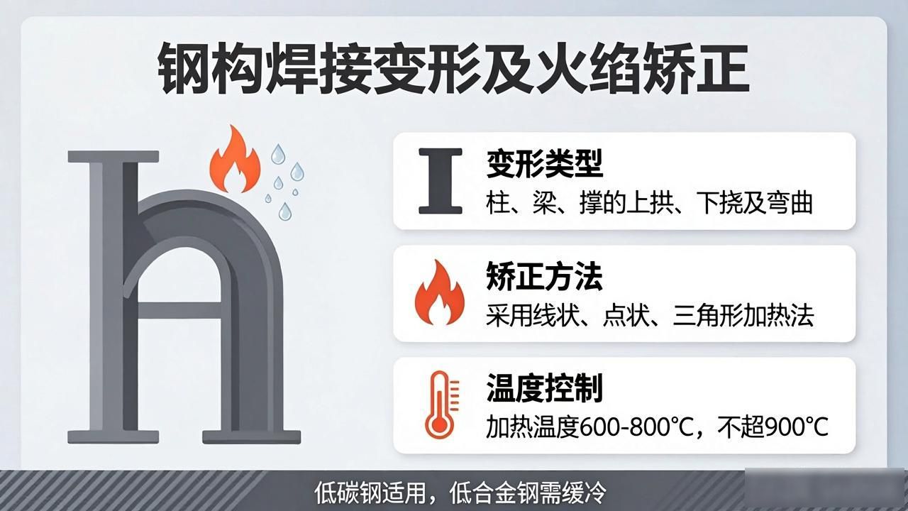 钢构焊接变形_火焰矫正施工法_工字钢火焰矫正方法