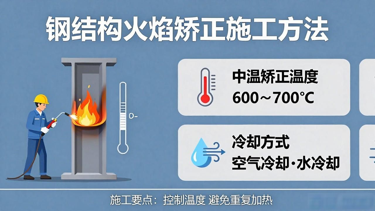 钢结构火焰矫正施工方法-铆焊老刘铆工焊工笔记