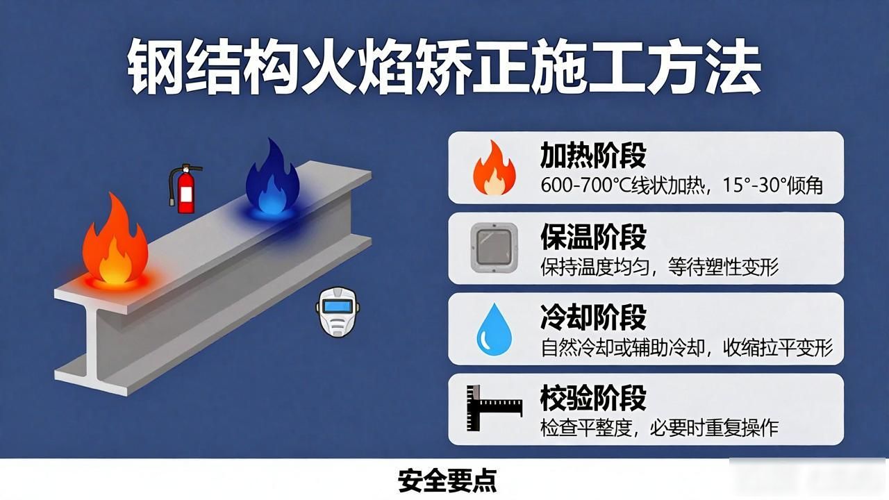 钢结构火焰矫正方法_钢构造焊接变形火焰矫正_工字钢火焰矫正方法